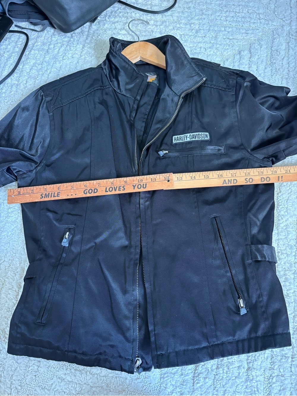 Harley-Davidson Women’s Black Motorcycle Jacket medium - Picture 6 of 8